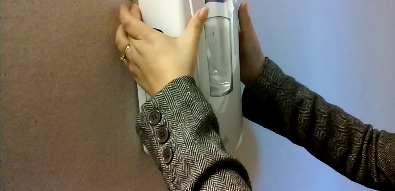 How to remove purell hand sanitizer dispenser
